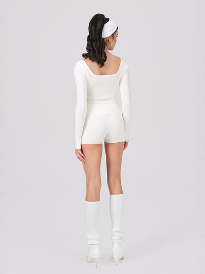 Holly Shorts (White) (Final Sale)