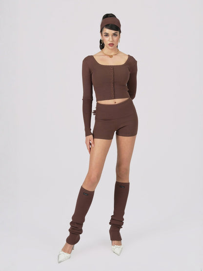 Holly Legwarmers (Brown)
