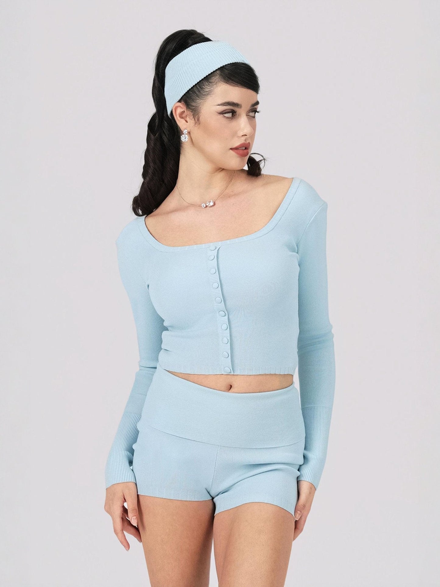 Holly Shorts (Blue) (Final Sale)