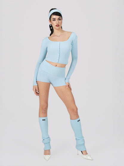 Holly Legwarmers (Blue)