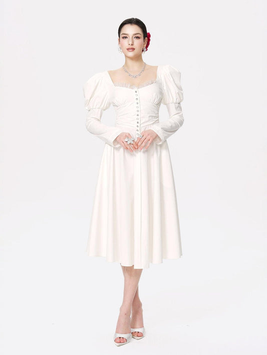 Livia Dress (White) (Final Sale)