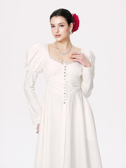 Livia Dress (White) (Final Sale)