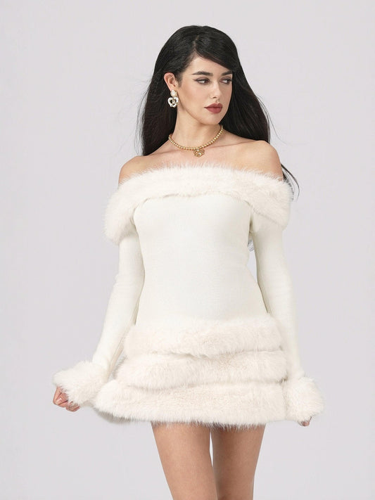Mila Fur Dress
