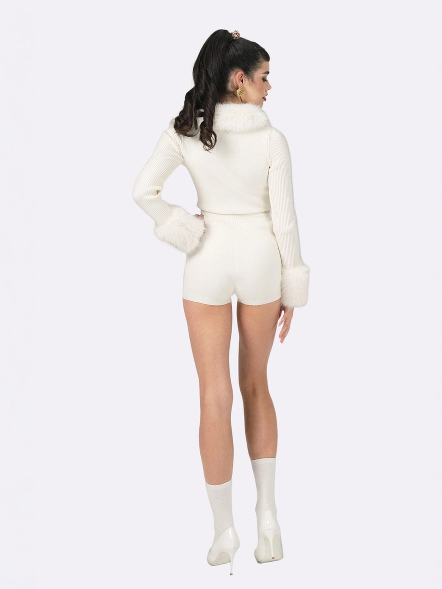 Natalia Fur Jumpsuit