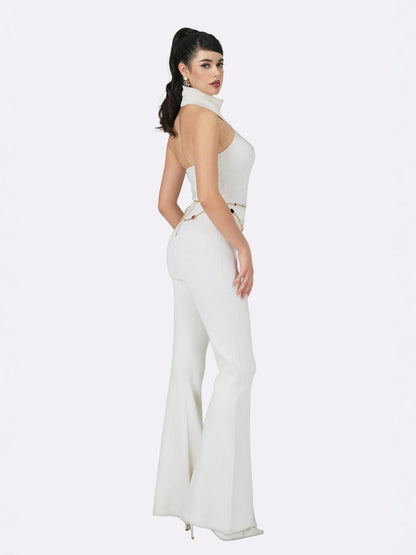 Gwen Jumpsuit (White) (Final Sale)