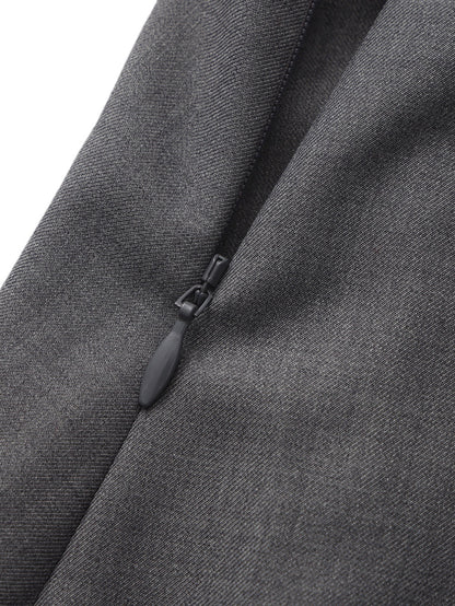 Lenora Bow Grey Mini Dress