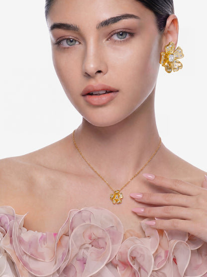Lumi Floral Gold Necklace