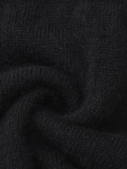 Brigitte Brushed Knit Black Micro Shorts