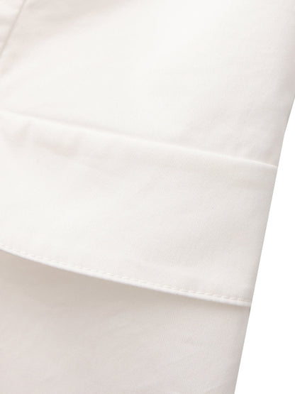 Claudine Off-Shoulder White Cropped Top