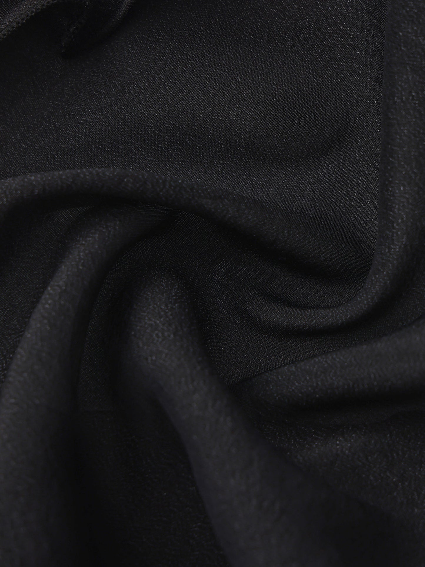 Charlotte Ruffle Black Wrap Top