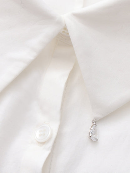 Chantal Bell-Sleeve White Shirt