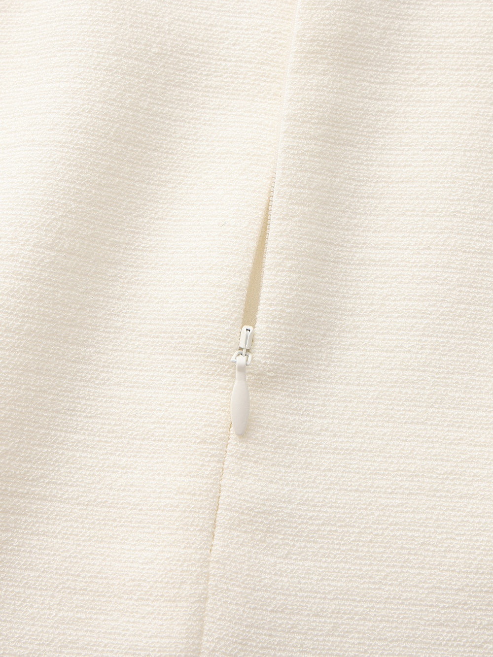 Natalia Tailored A-Line White Midi Skirt