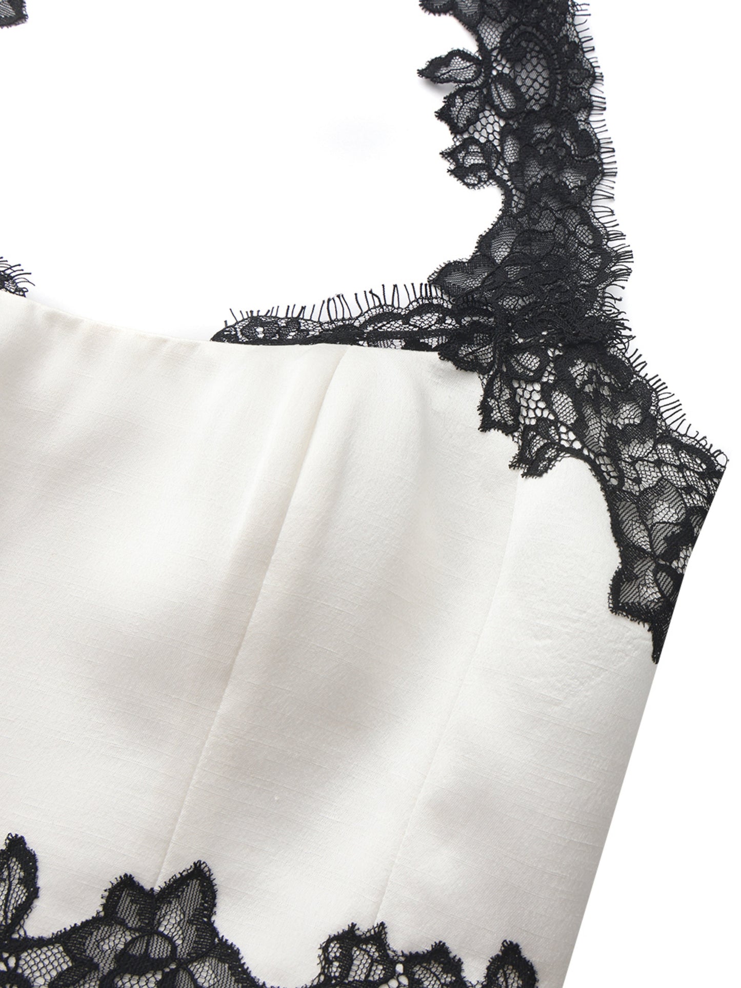 Daniela Lace Halter Ivory Acetate Top