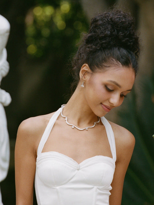 Daniela Crystal Drop Necklace