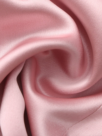 Lily Satin Bow Detail Pink Top