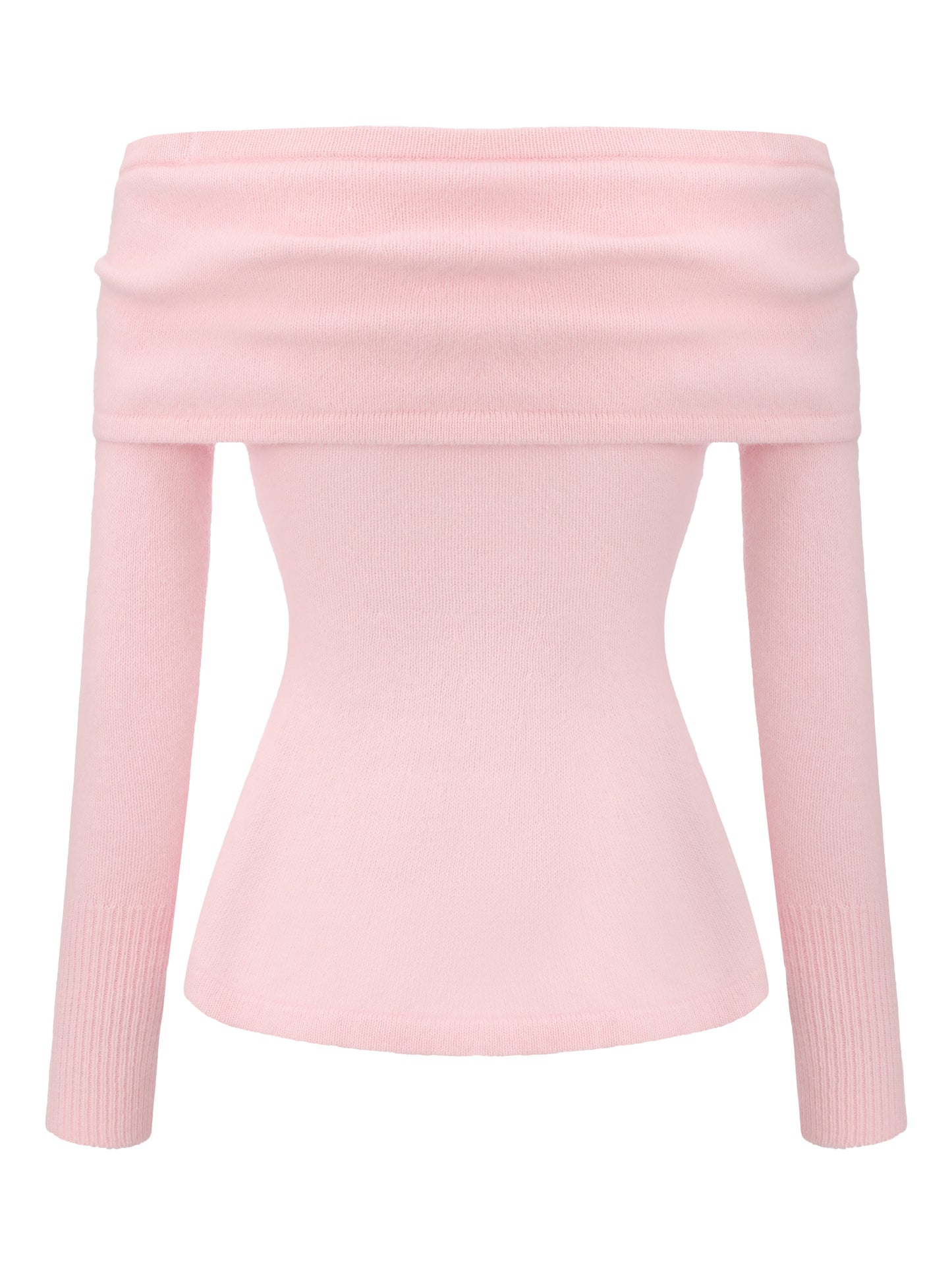 Brigitte Off-Shoulder Knit Pink Top
