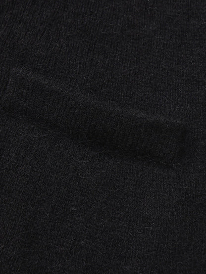 Brigitte Off-Shoulder Knit Black Top