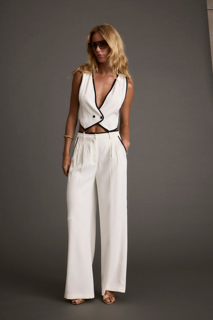Skylar White Trousers