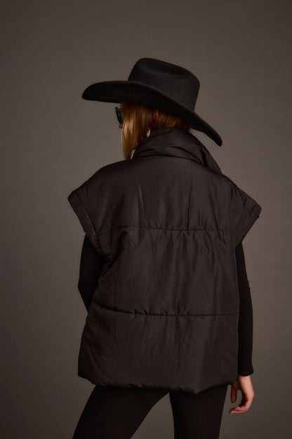 Summit Black Puffer Vest