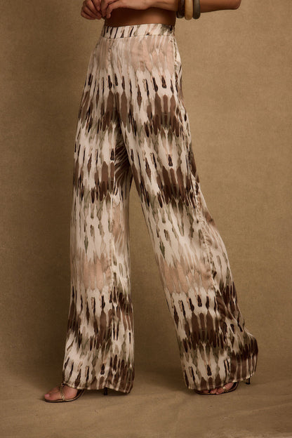 Taza Abstract Satin Pant