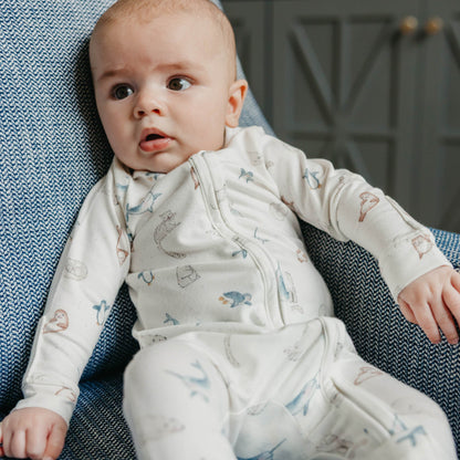 Zip-Up Footie Pajama - Arctic Wonder