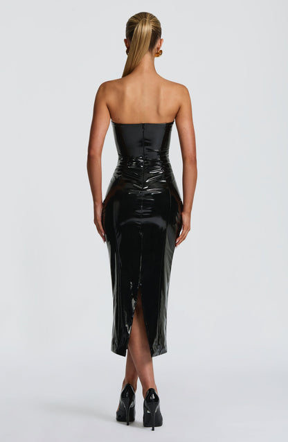 Amala Midi Dress - Black