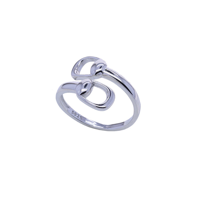 AWST Int'l Snaffle Bit Sterling Silver Adjustable Wrap Ring - Breeches.com