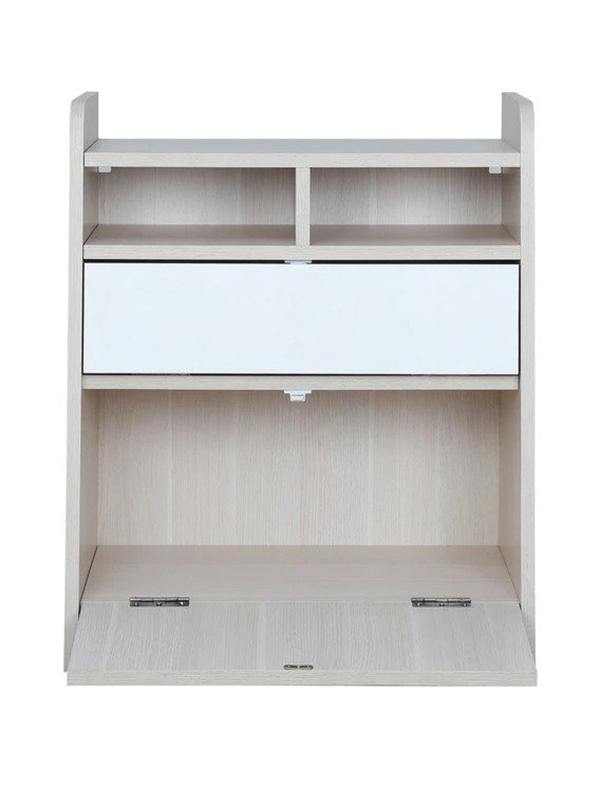 Axess Kids Wall Mounted Study Table in White & Mellow Green Colour - Urban Galleria