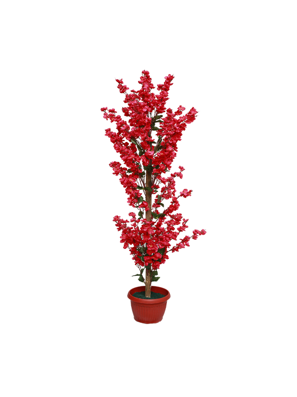 Cara Floor Planter- Pink Flowers - Urban Galleria