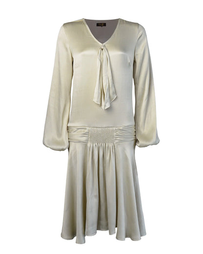1920s Constance Gown - Oyster Satin