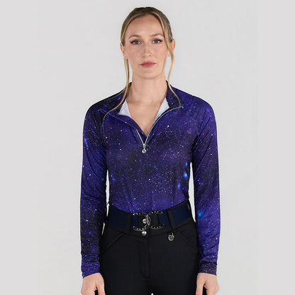 Dapplebay Constellation 1/4 Zip Light Riding Top