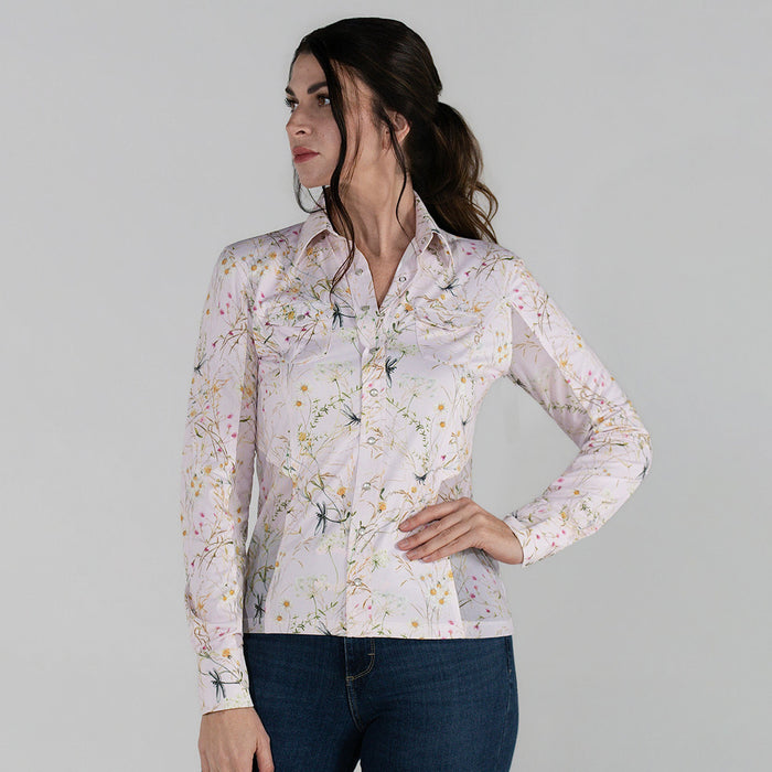 Dapplebay Dragonfly Meadow Western Riding Top-Light Pink