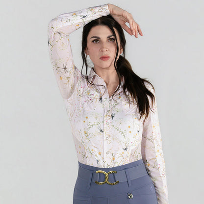 Dapplebay Dragonfly Meadow Western Riding Top-Light Pink