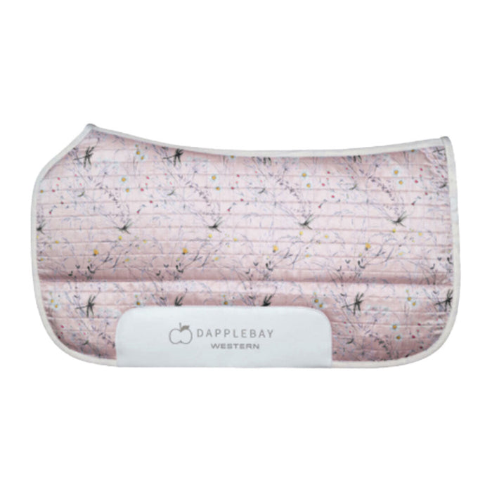 Dapplebay Dragonfly Meadow Western Saddle Pad-Light Pink
