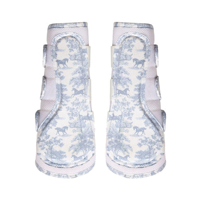 Dapplebay Equestrian Toile Airflow Brush Boots-Moonrise
