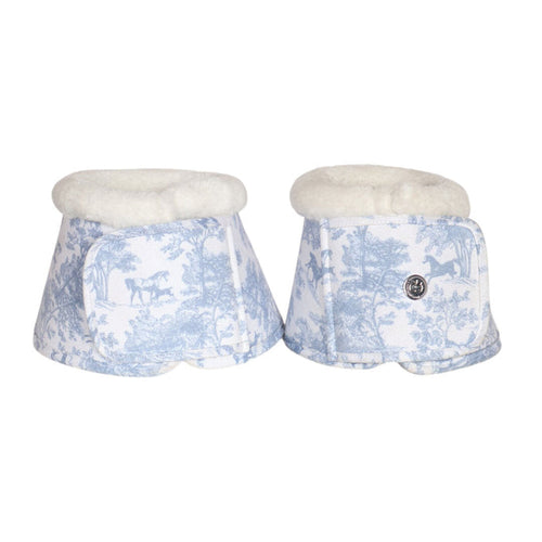 Dapplebay Equestrian Toile ProTech Bell Boots-Moonrise