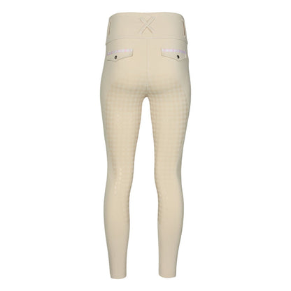 Dapplebay Gingham Essential Full Seat Tights-Tan