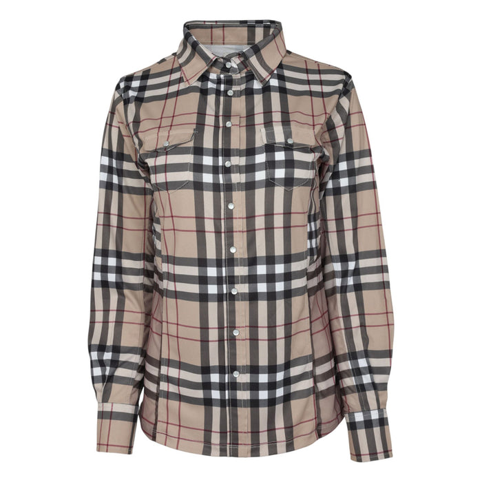 Dapplebay Holiday Plaid Western Top - Breeches.com