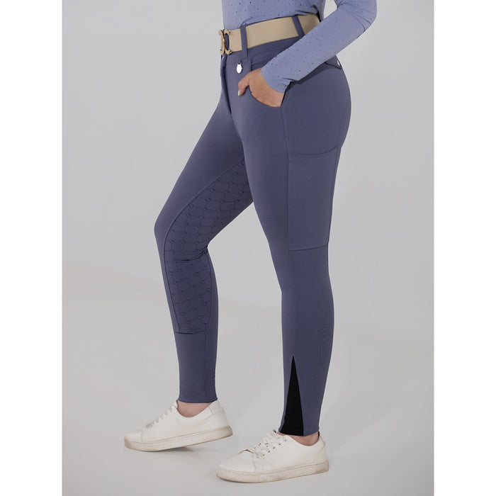 Dapplebay Hybrid Silicone Full Seat Breeches-Purple Dusk