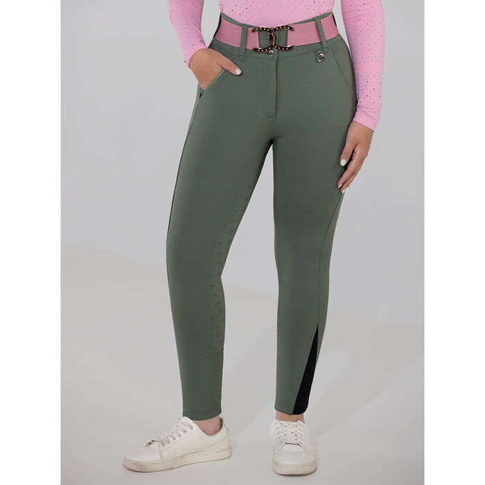 Dapplebay Hybrid Silicone Full Seat Breeches-Rosemary