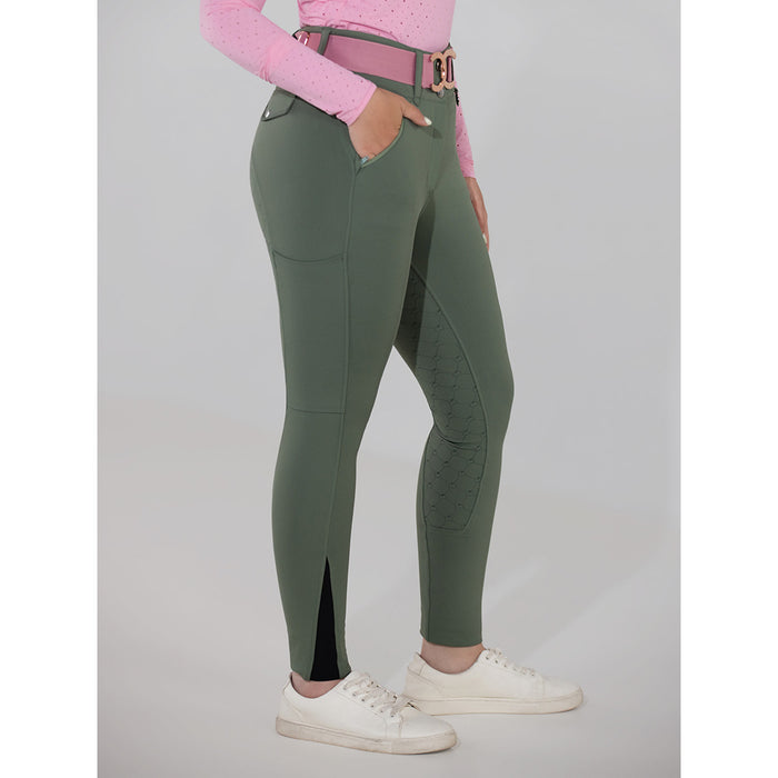 Dapplebay Hybrid Silicone Full Seat Breeches-Rosemary