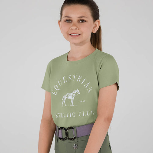 Dapplebay Kids Equestrian Athletic Club Tee-Sage