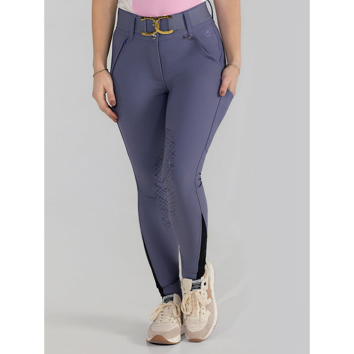 Dapplebay Sport Silicone Knee Patch Breeches-Purple Dusk