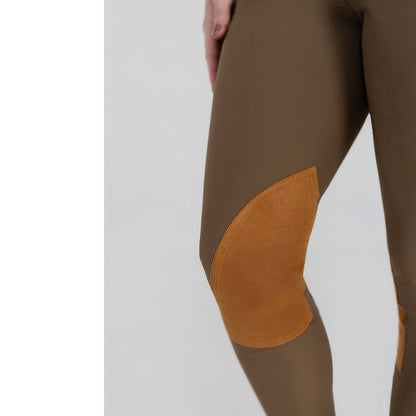 Dapplebay Sport Suede Knee Patch Breeches-Chestnut