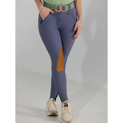 Dapplebay Sport Suede Knee Patch Breeches-Purple Dusk