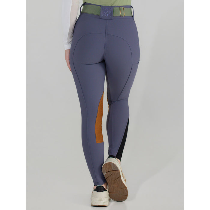 Dapplebay Sport Suede Knee Patch Breeches-Purple Dusk