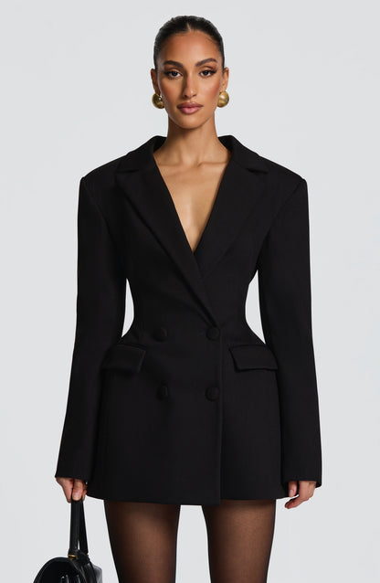 Elvira Mini Dress - Black
