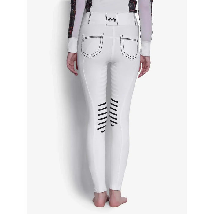 Equine Couture Saddle Stitch Extended Knee Patch Ladies Breeches