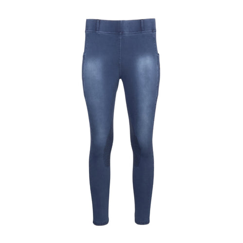Equine Couture Soft Wash Silicon Knee Patch Tights with Phone Pocket