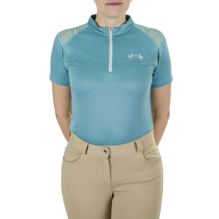Equine Couture Women Daisy Printed Smyrna Sport Shirt